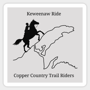 Keweenaw Ride - Copper Country Trail Riders Sticker